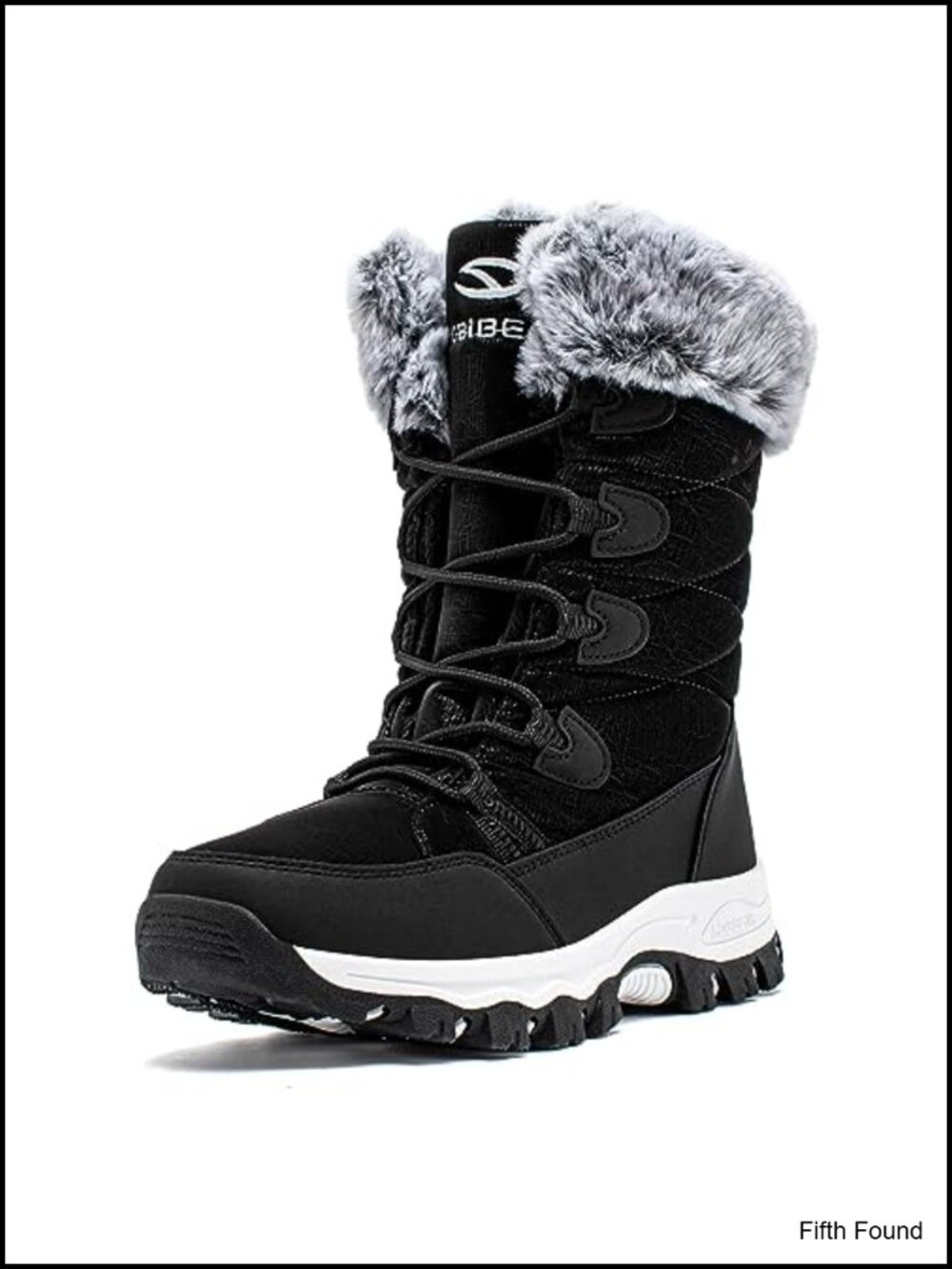 Waterproof Winter Snow Boots Faux Fur Lined Mid-Calf Pull-On